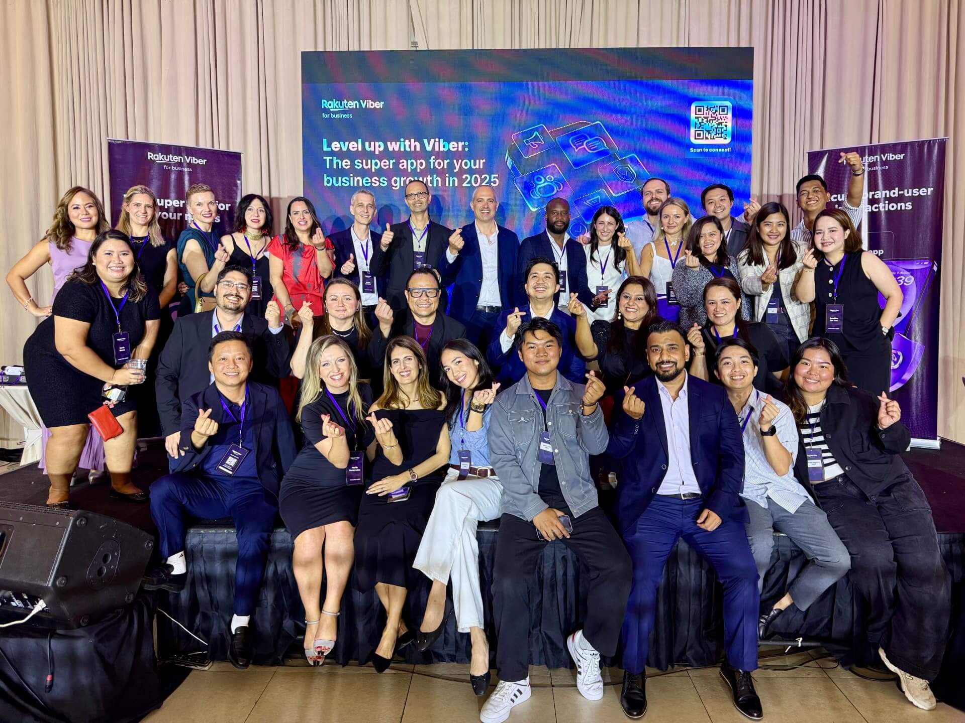 Rakuten Viber team and guests at a past brand event in Manila